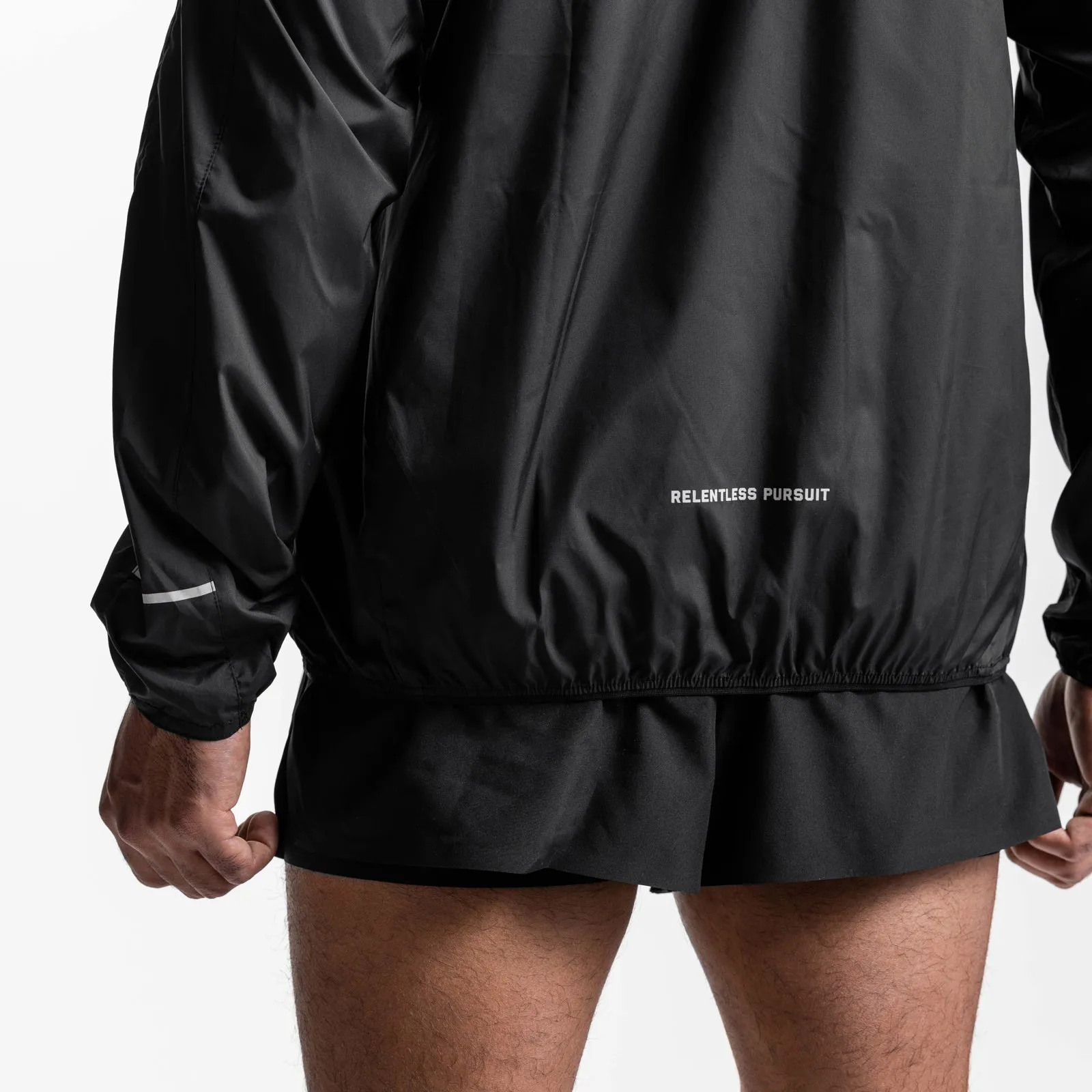 0593. Weather-Ready Lightweight Windbreaker - Black