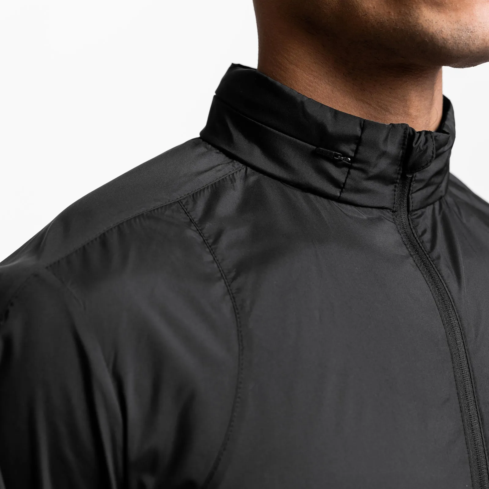 0593. Weather-Ready Lightweight Windbreaker - Black