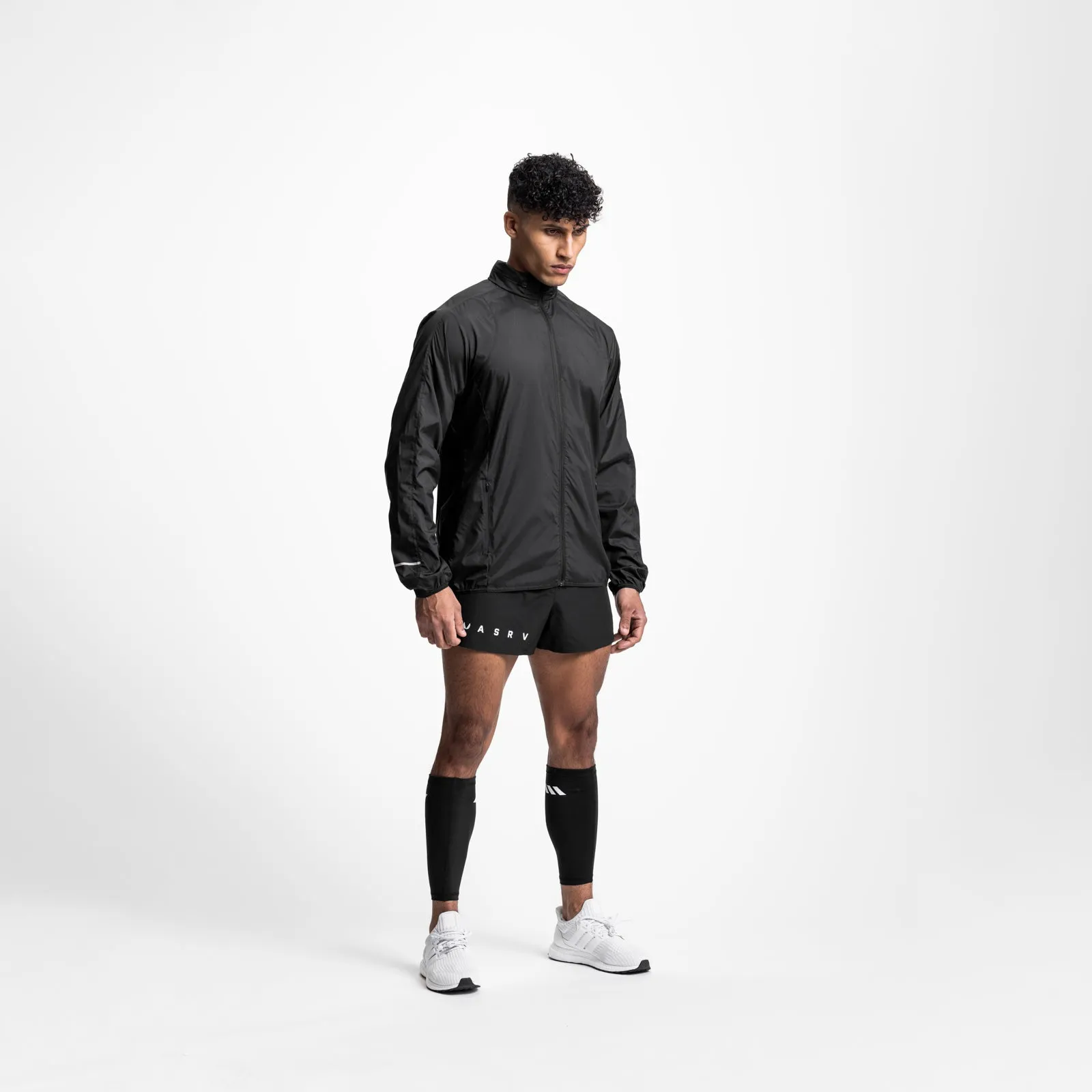 0593. Weather-Ready Lightweight Windbreaker - Black