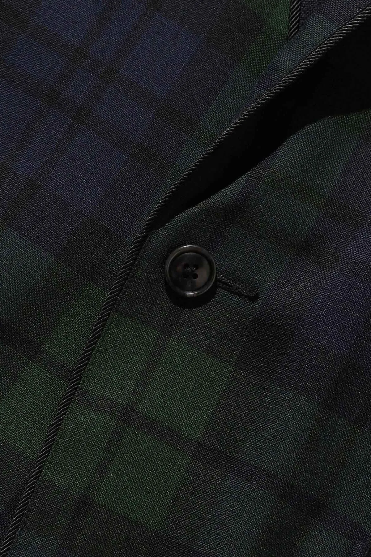 1B Smoking Jacket High Twisted Wool Check - Blackwatch