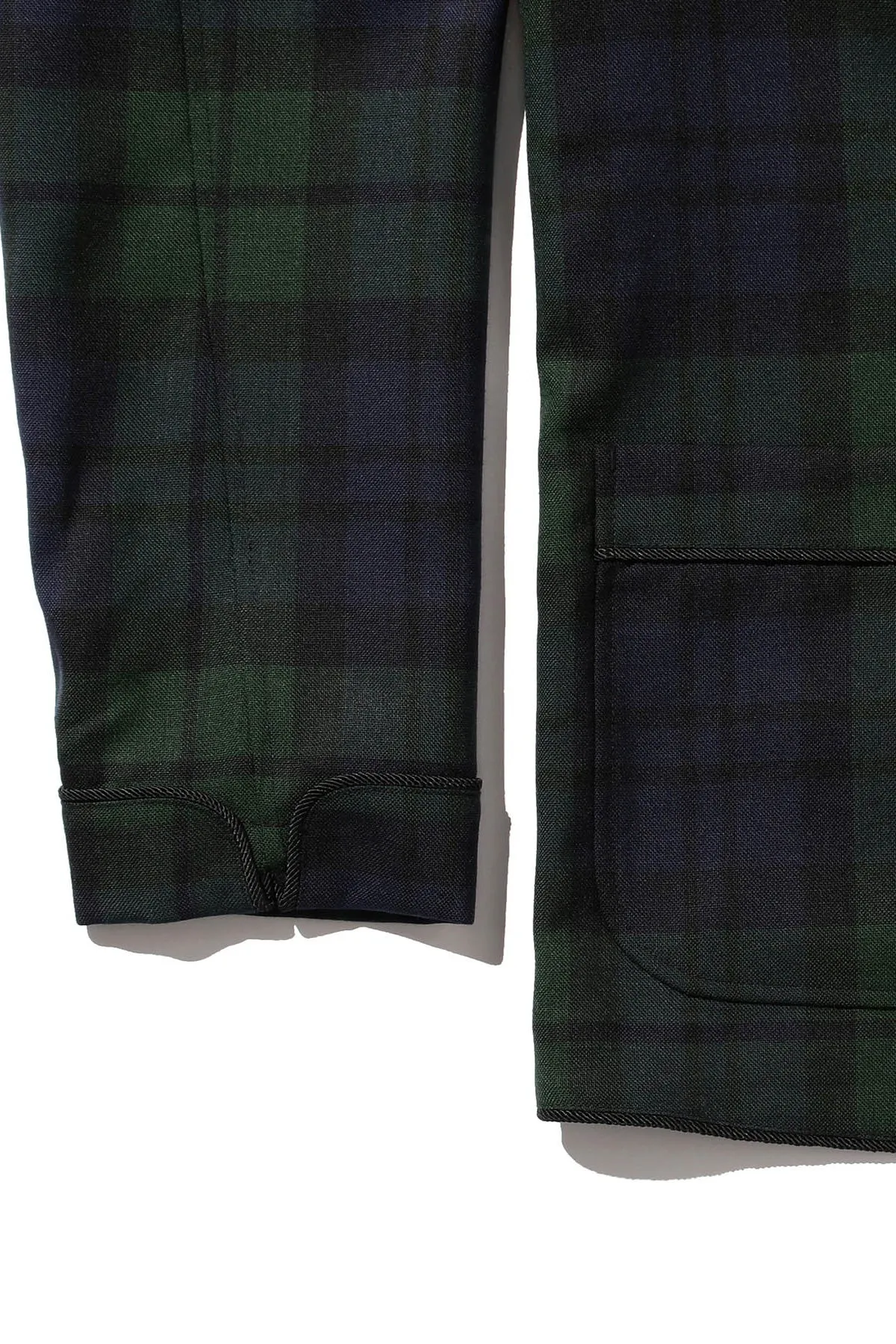 1B Smoking Jacket High Twisted Wool Check - Blackwatch