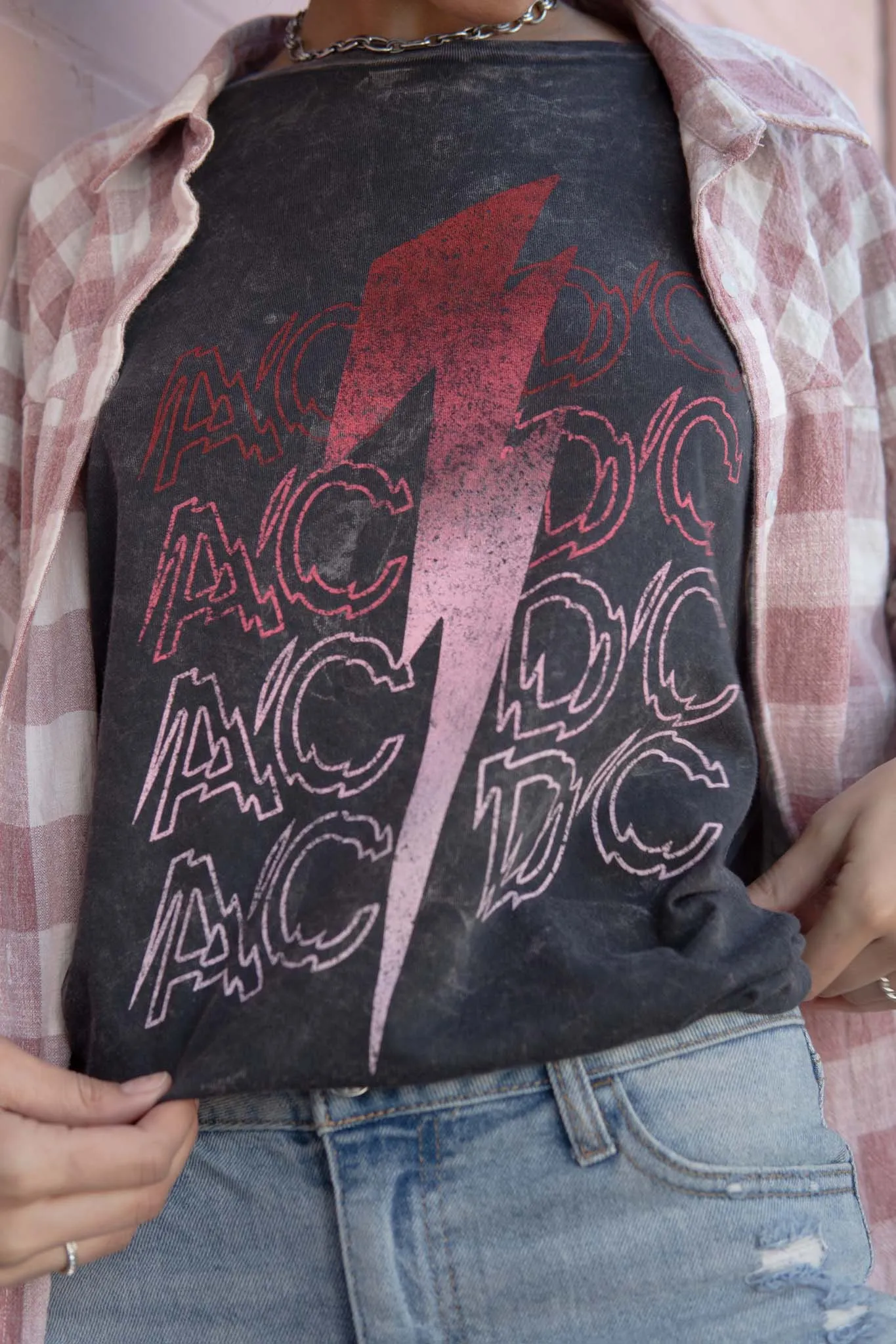 AC/DC Lightning Bolt Long-Sleeve Graphic Tee