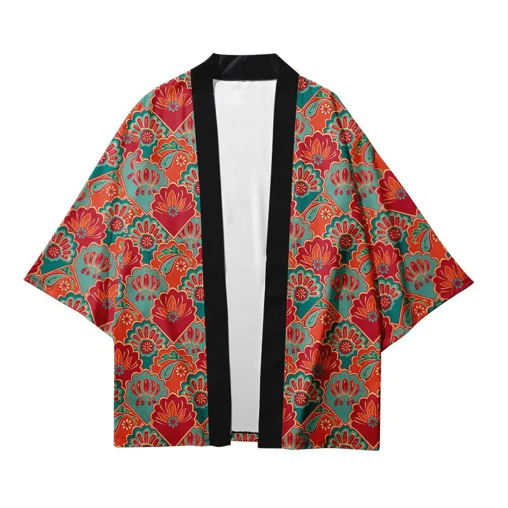 Aesthetic Flowers Japanese Style Kimono