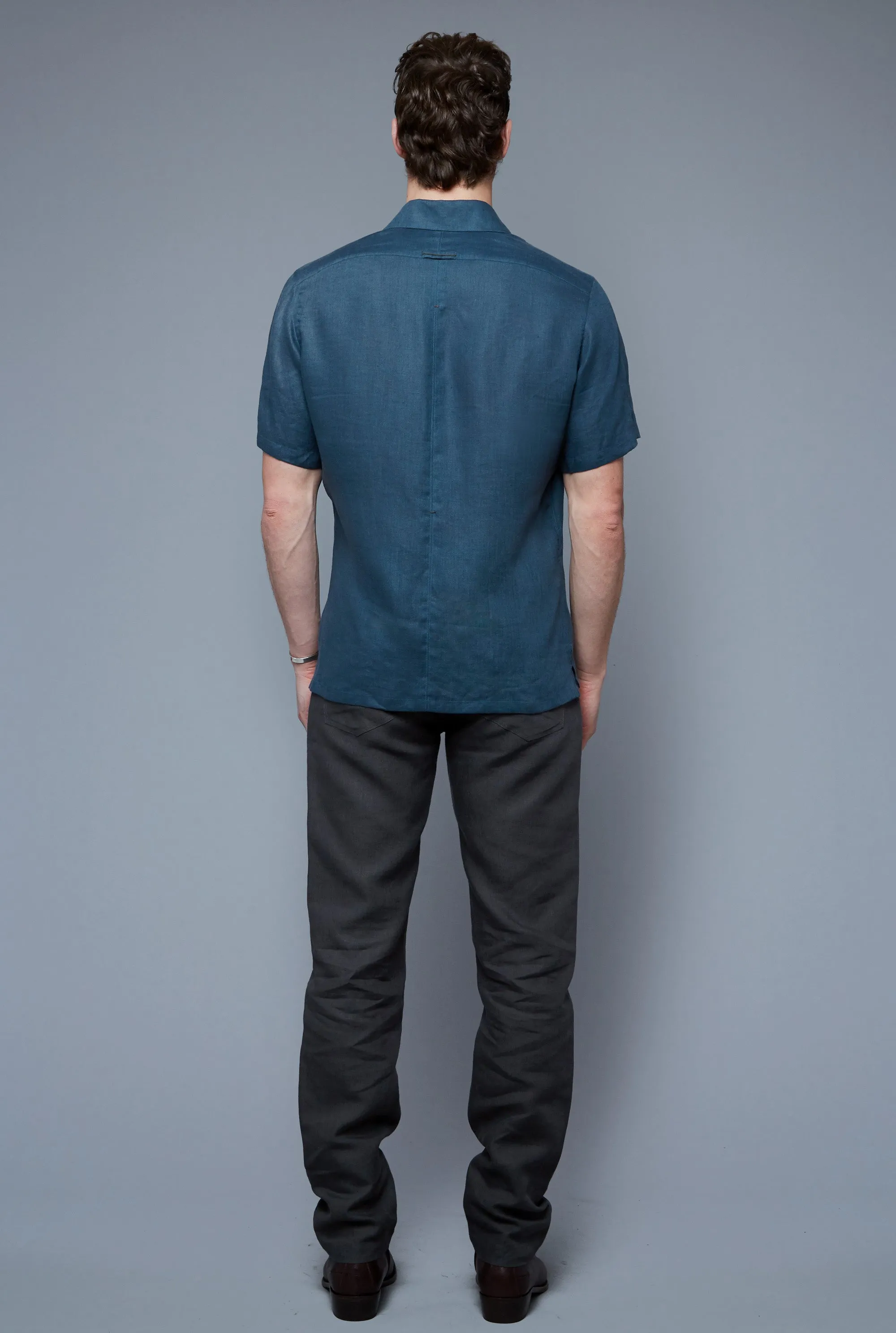 Aloe Linen Shirt | Petrol