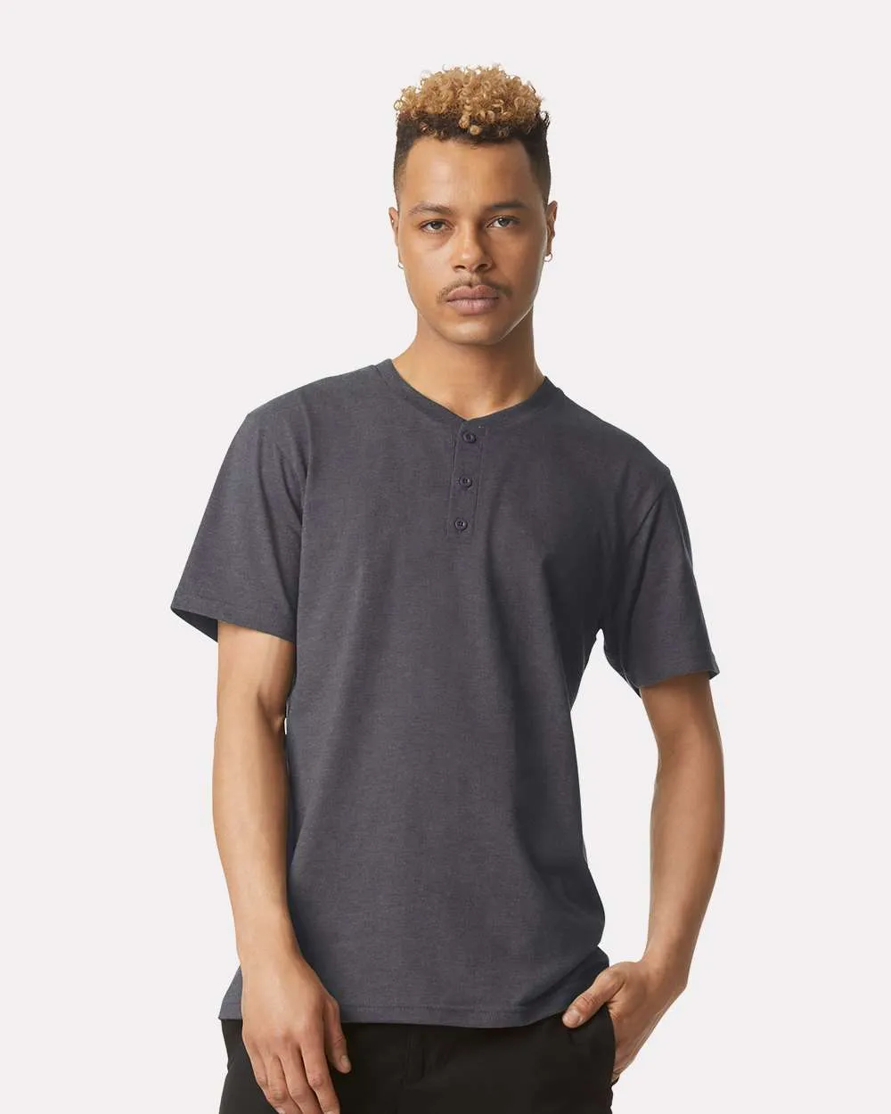 American Apparel CVC Henley Tee 2004CVC