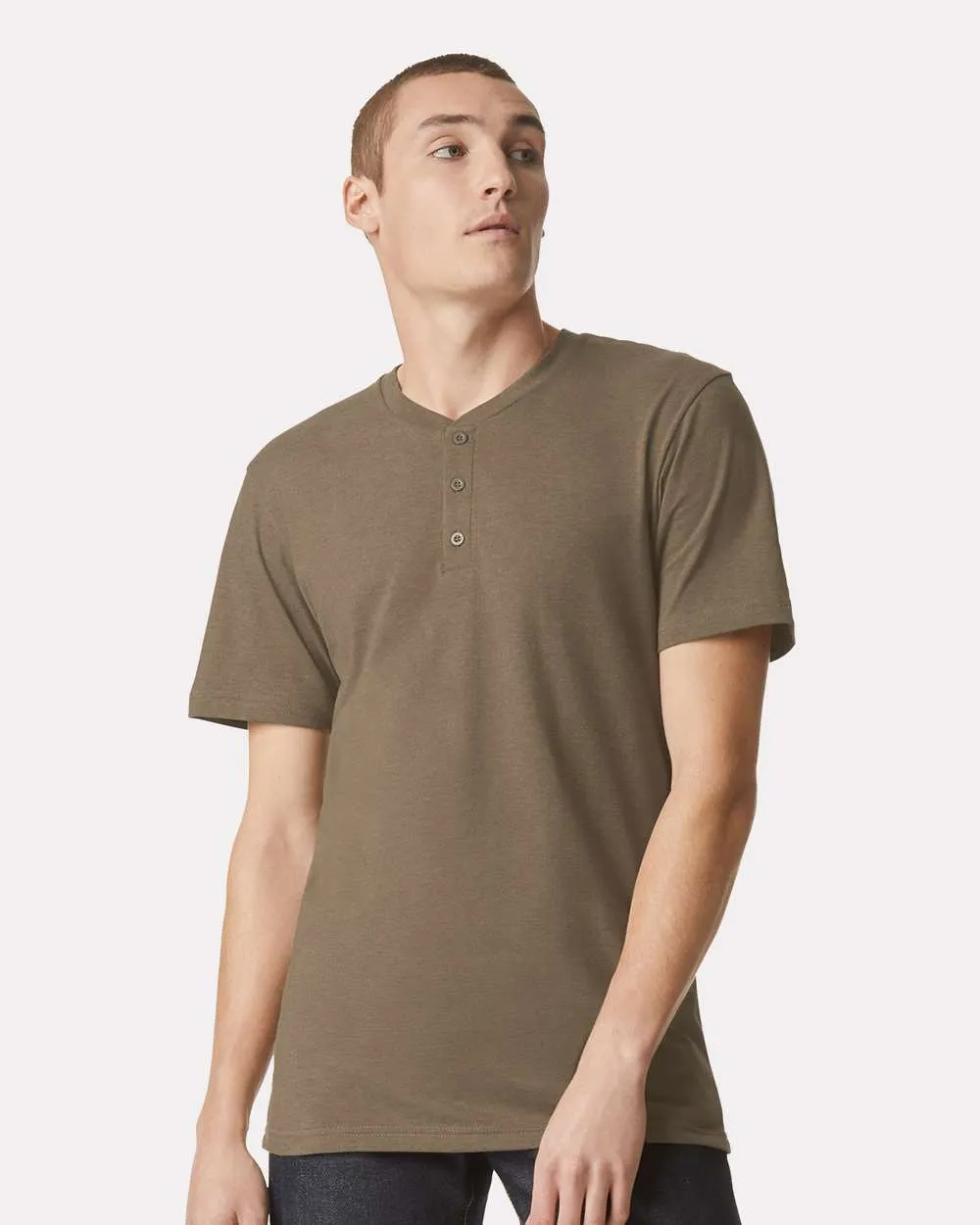 American Apparel CVC Henley Tee 2004CVC