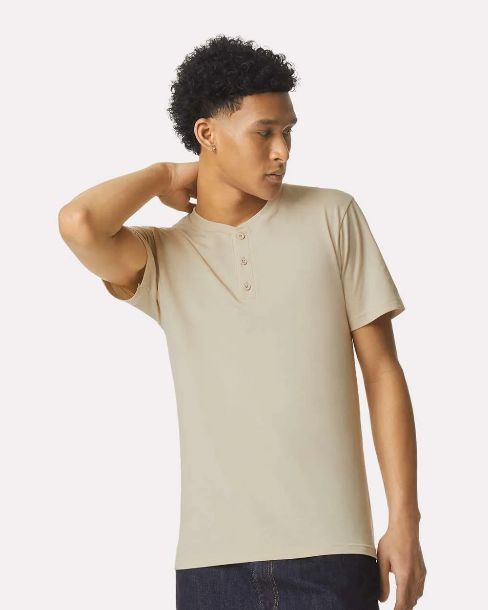 American Apparel CVC Henley Tee 2004CVC