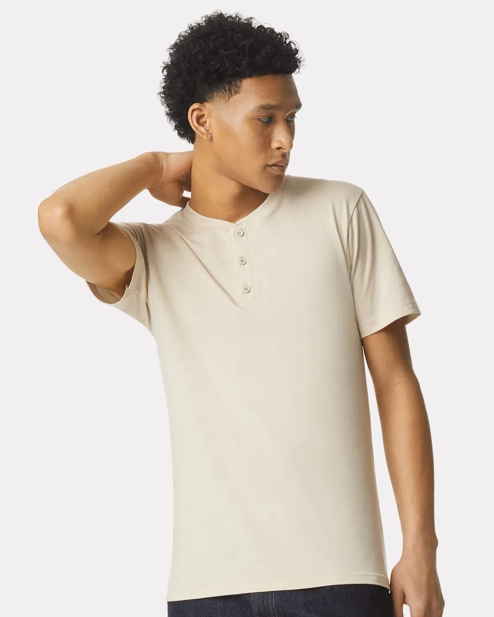 American Apparel CVC Henley Tee 2004CVC