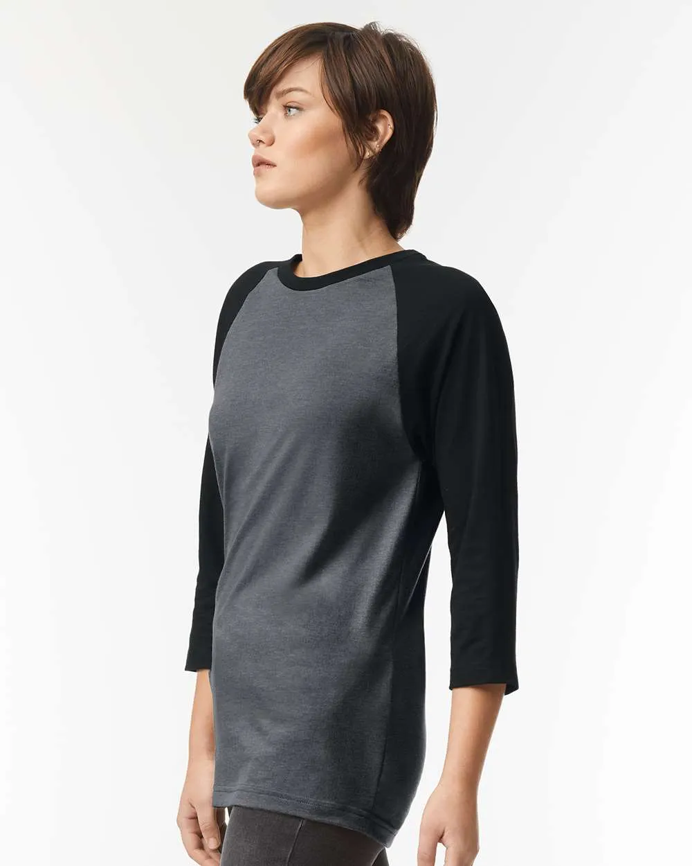 American Apparel CVC Three-Quarter Sleeve Tee 2003CVC