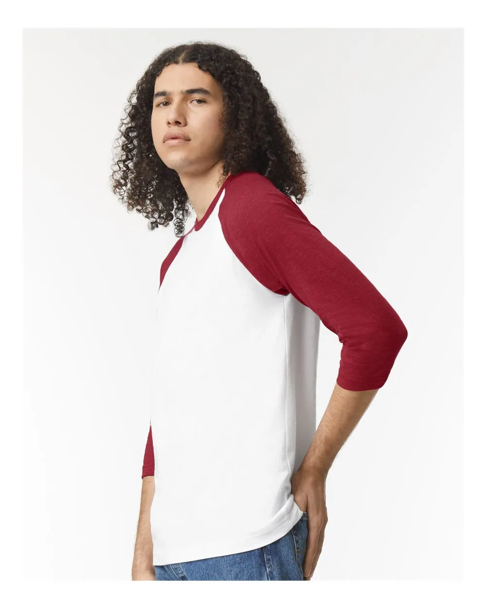 American Apparel CVC Three-Quarter Sleeve Tee 2003CVC