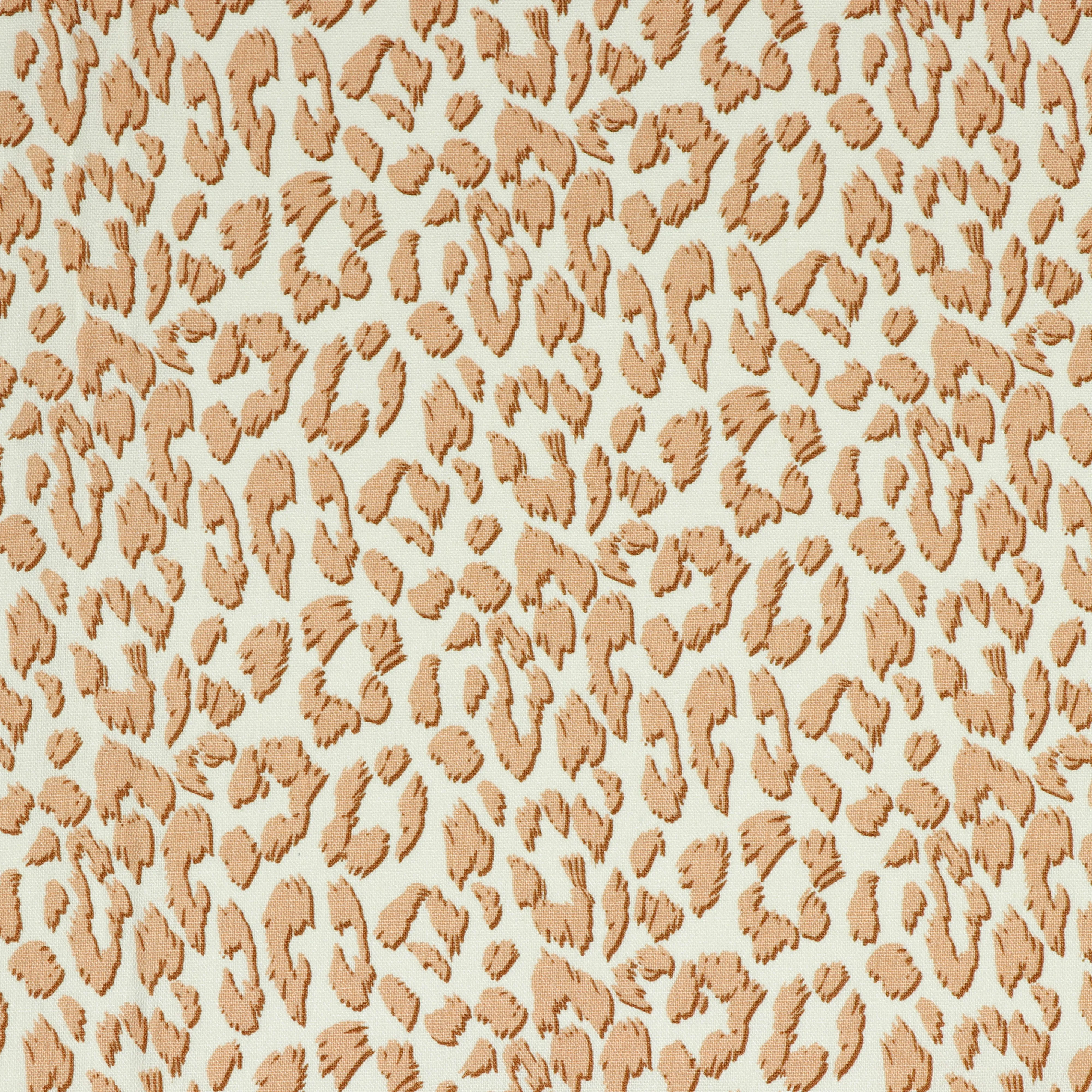 Animal Print on Off-white Linen Viscose Blend Fabric