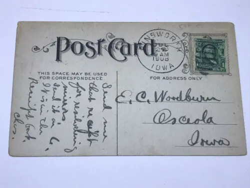 Antique Postcard Marked 1908