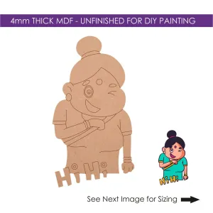 Aunty Pre-Marked Cutout