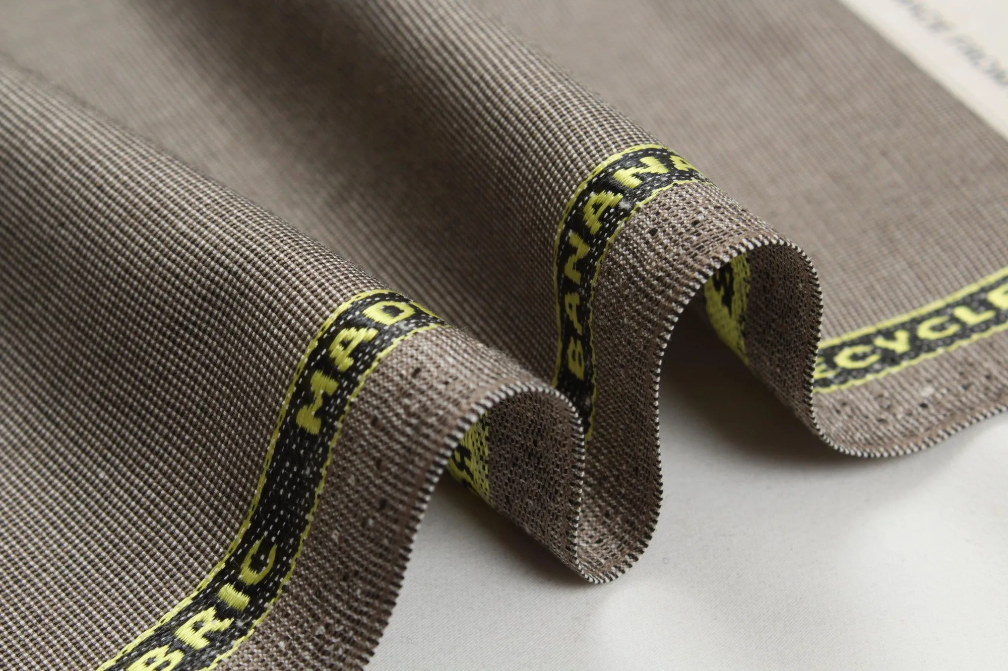 Banana Fiber and Recycled Polyester Woven Fabric - Stretch