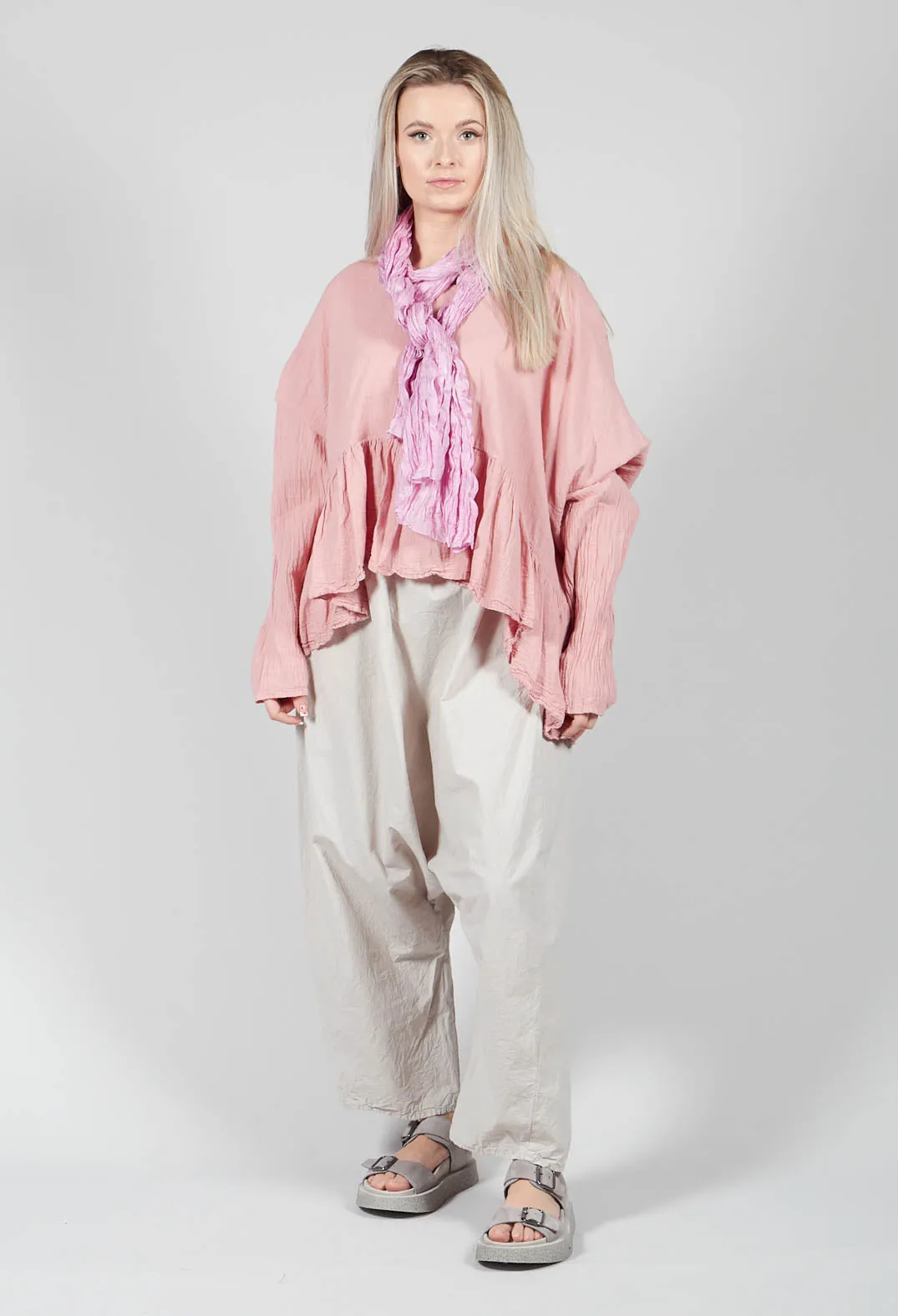 Bauchlos Shirt in Lotus Pink