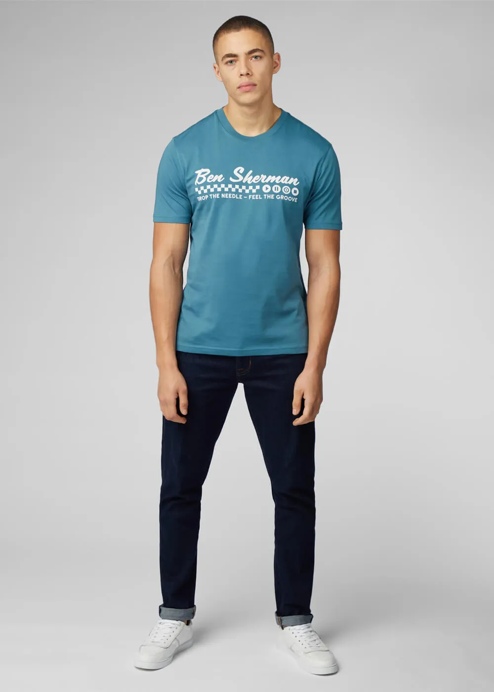 Ben Sherman Feel The Groove T-Shirt Teal