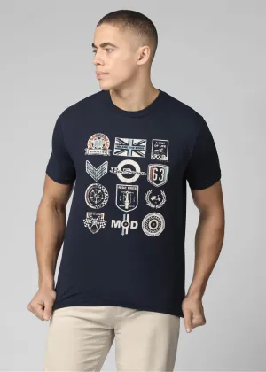 Ben Sherman Scooter Clubs T-Shirt Dark Navy