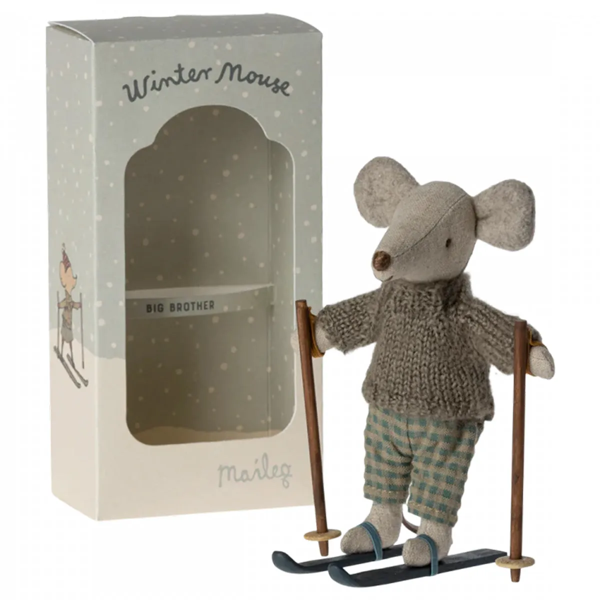 Big Brother Winter Mouse with Ski Set