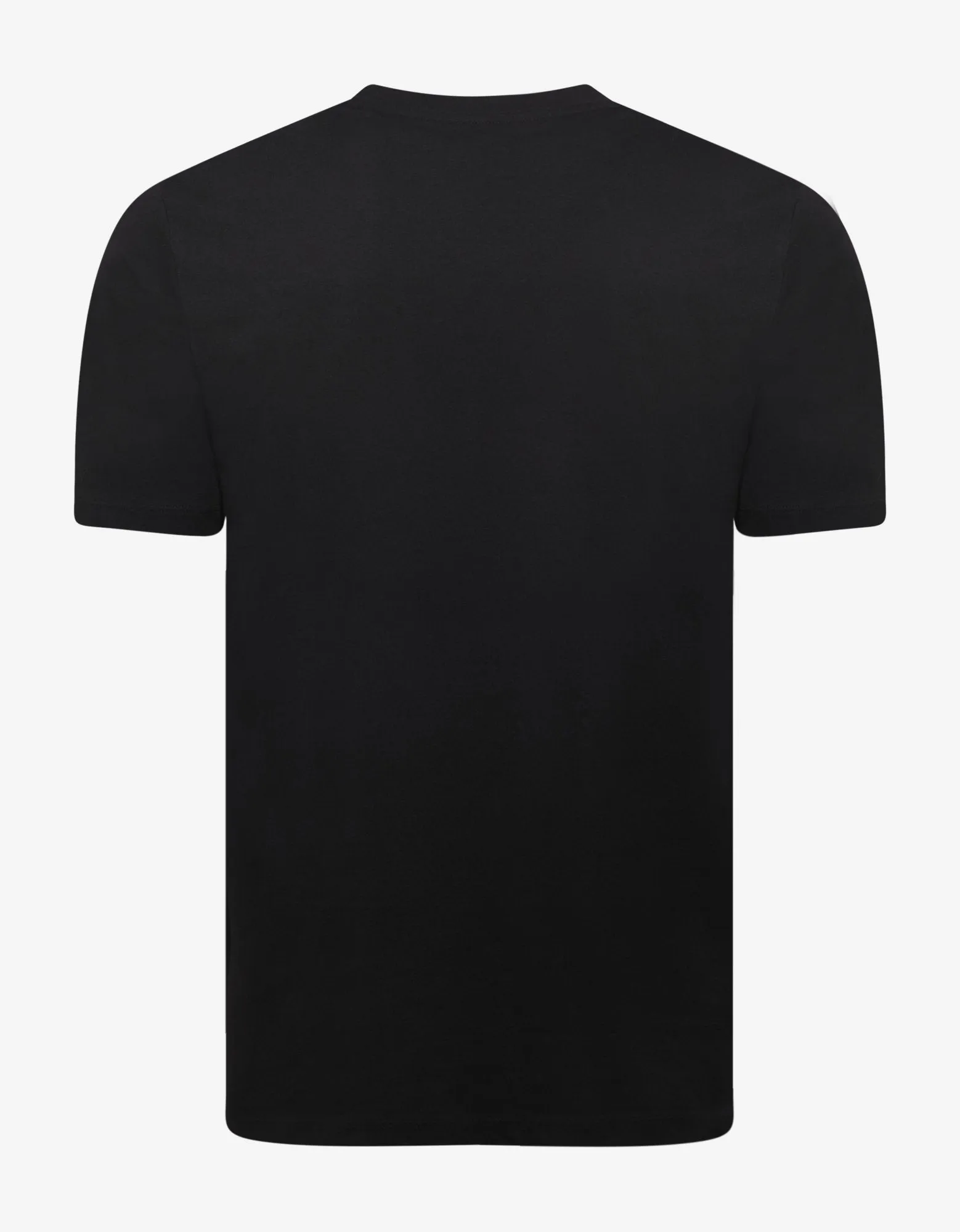 Black T-Shirt with Gold Logo Print