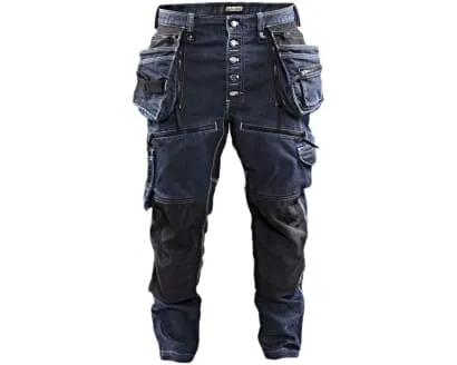 Blaklader 1999 Cordura Denim Stretch Work Trousers with Knee & Holster Pockets Craftsmen's Denim Jeans