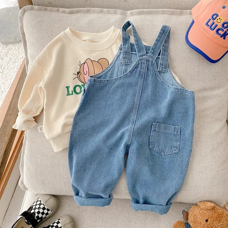 Blue Denim Kids Overalls