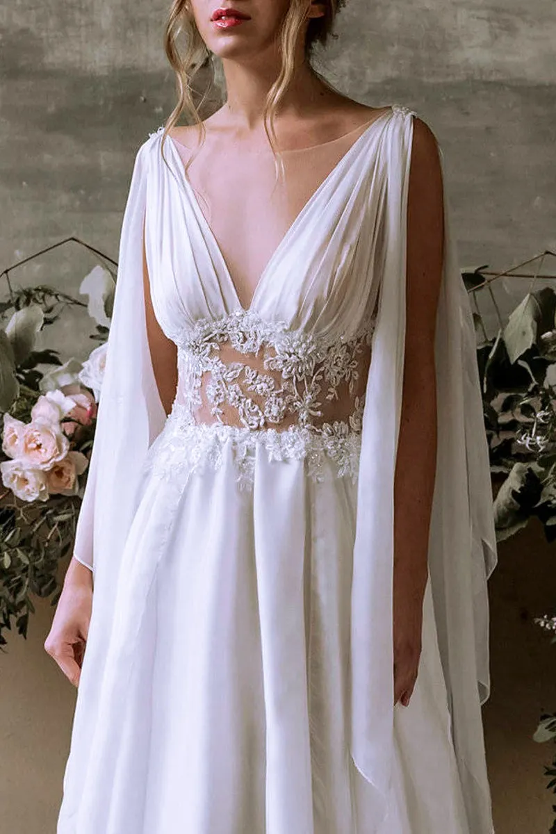 Bohemian Goddess Wedding Dress