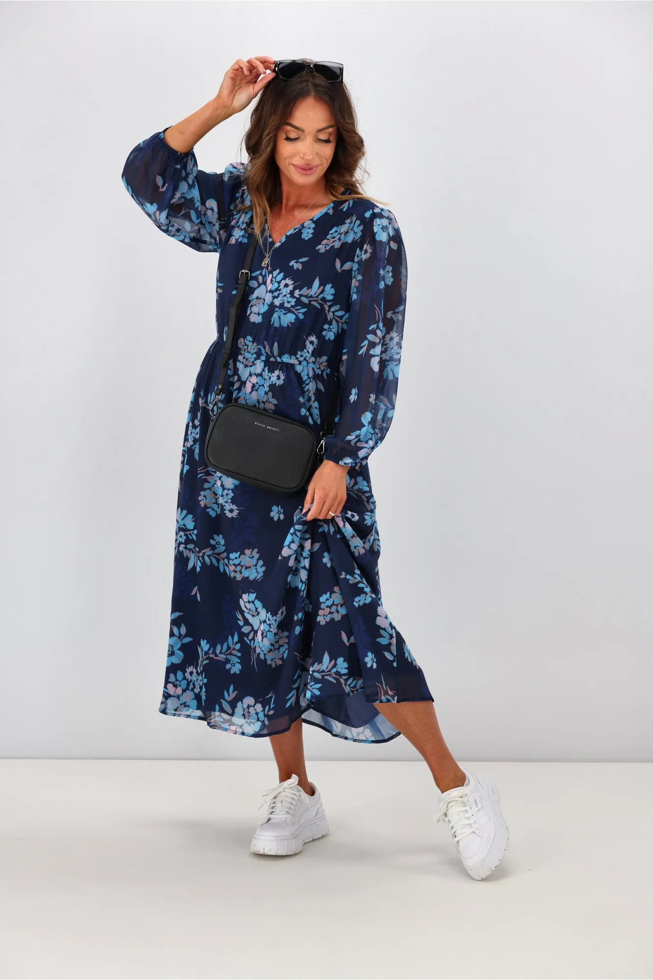 Boho Australia Miette Dress Navy Floral