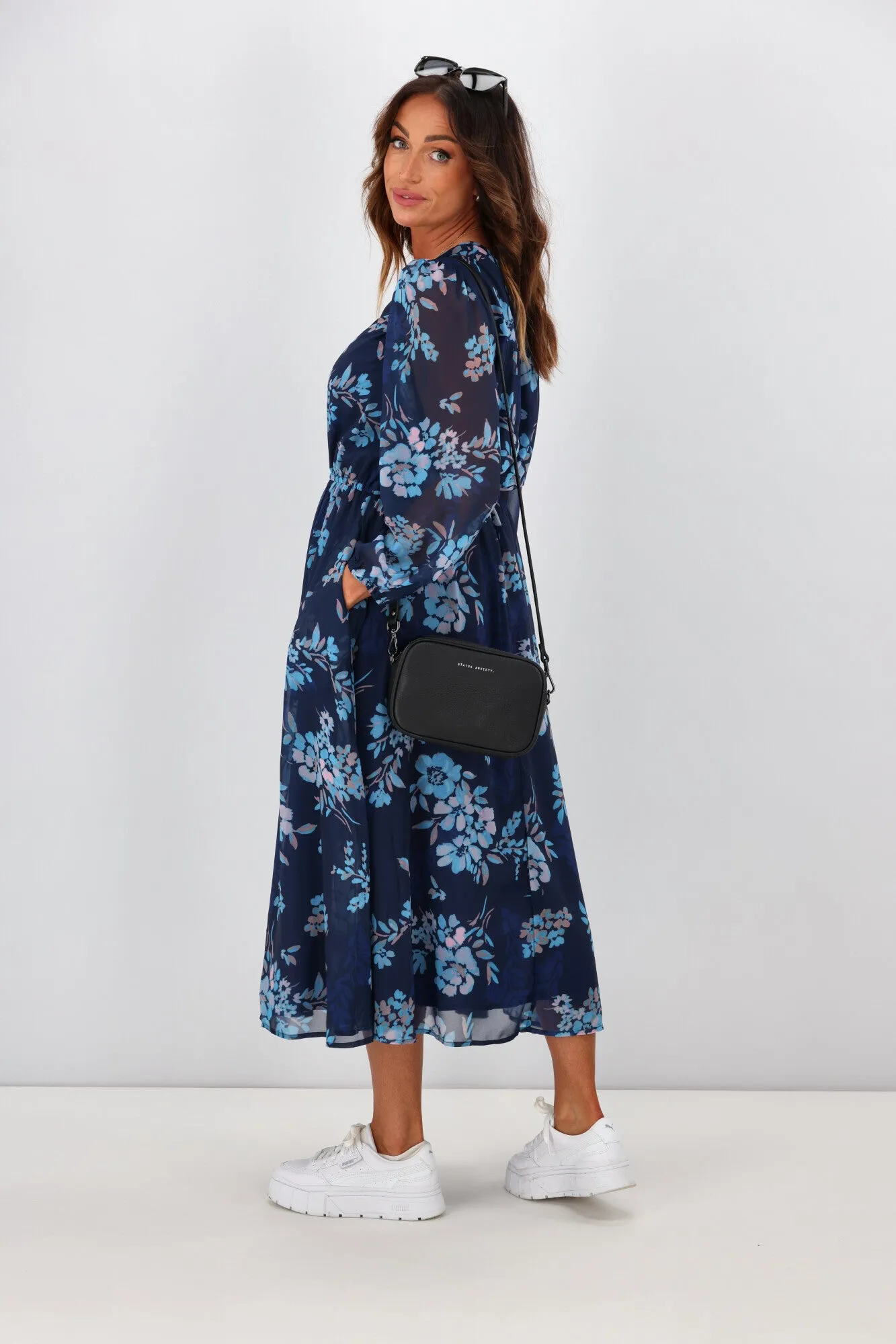 Boho Australia Miette Dress Navy Floral