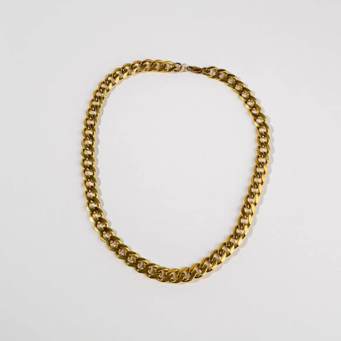 Brass Thick Chain Necklace