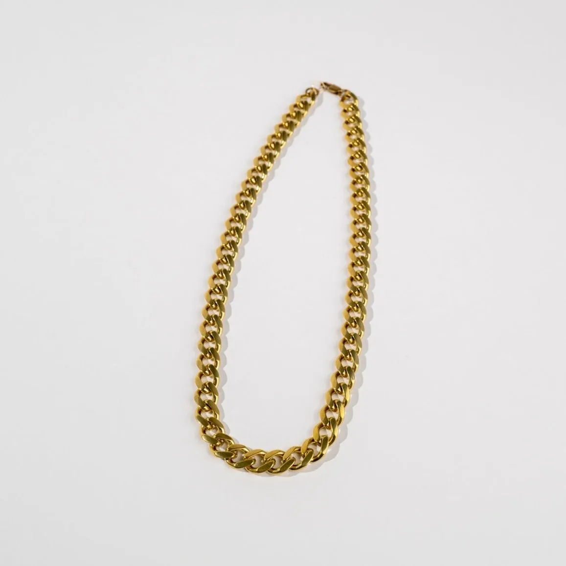 Brass Thick Chain Necklace