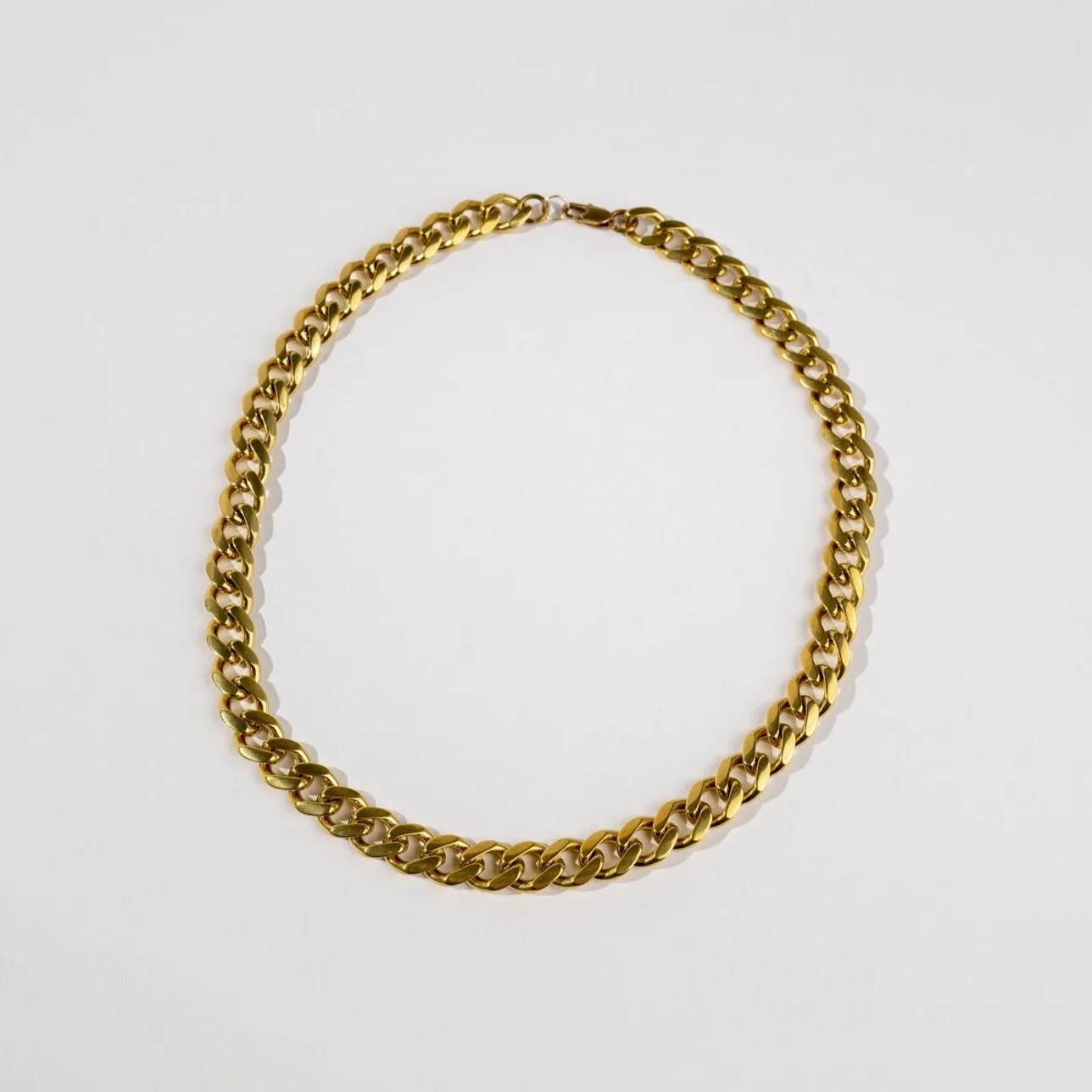 Brass Thick Chain Necklace