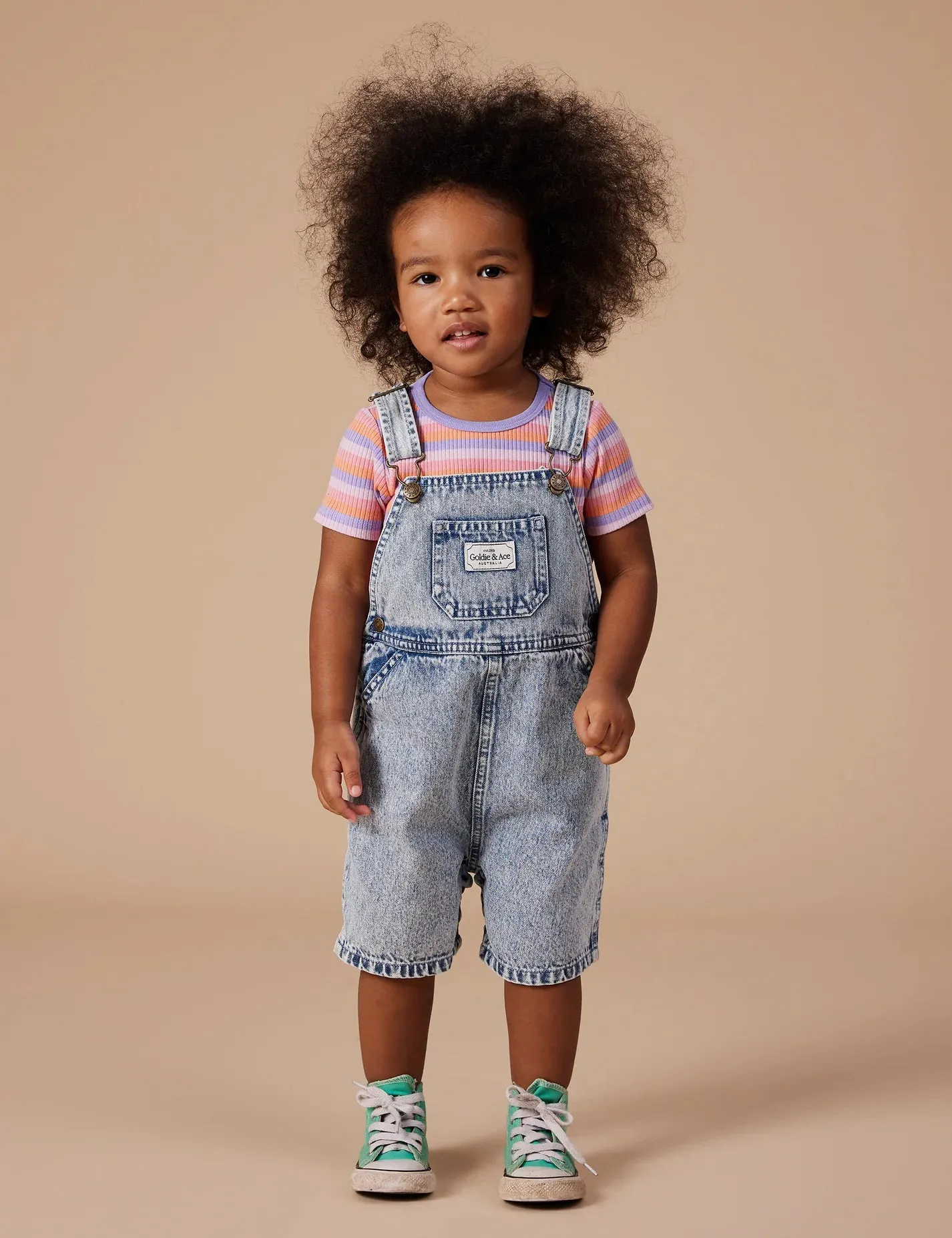 BURTON VINTAGE WASHED DENIM OVERALLS