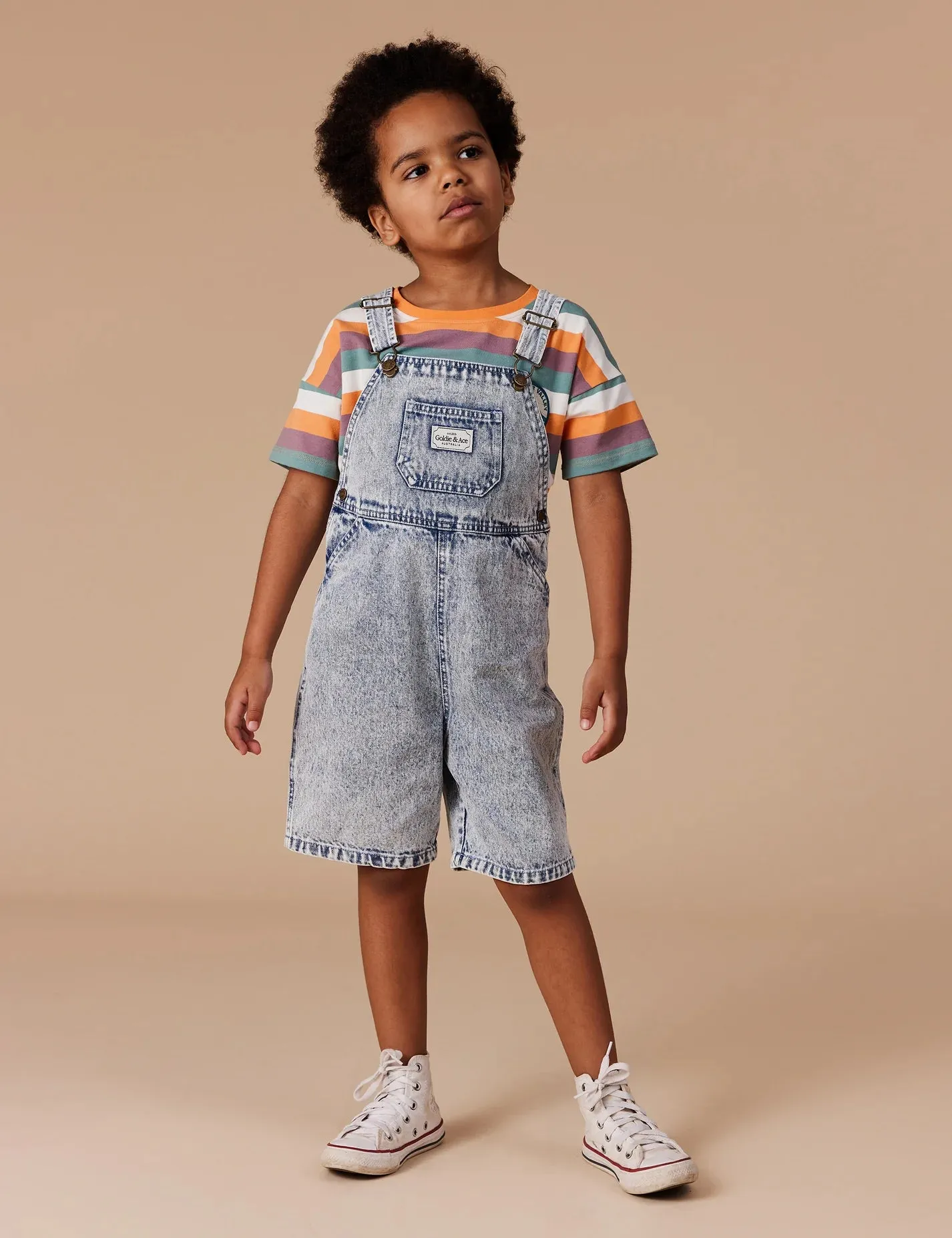 BURTON VINTAGE WASHED DENIM OVERALLS