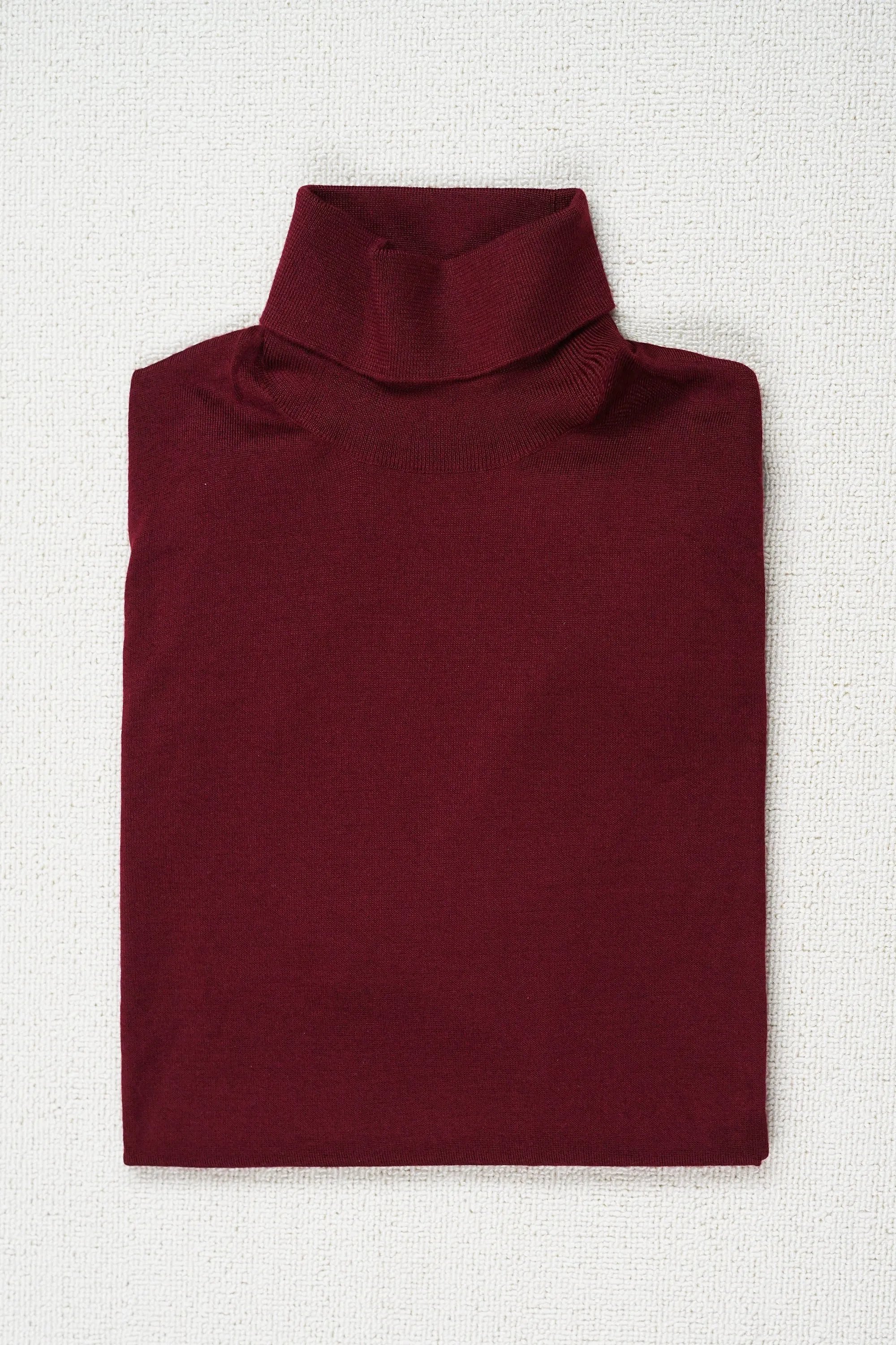 Caruso MA35 Wine Cashmere/Silk Turtle Neck Sweater