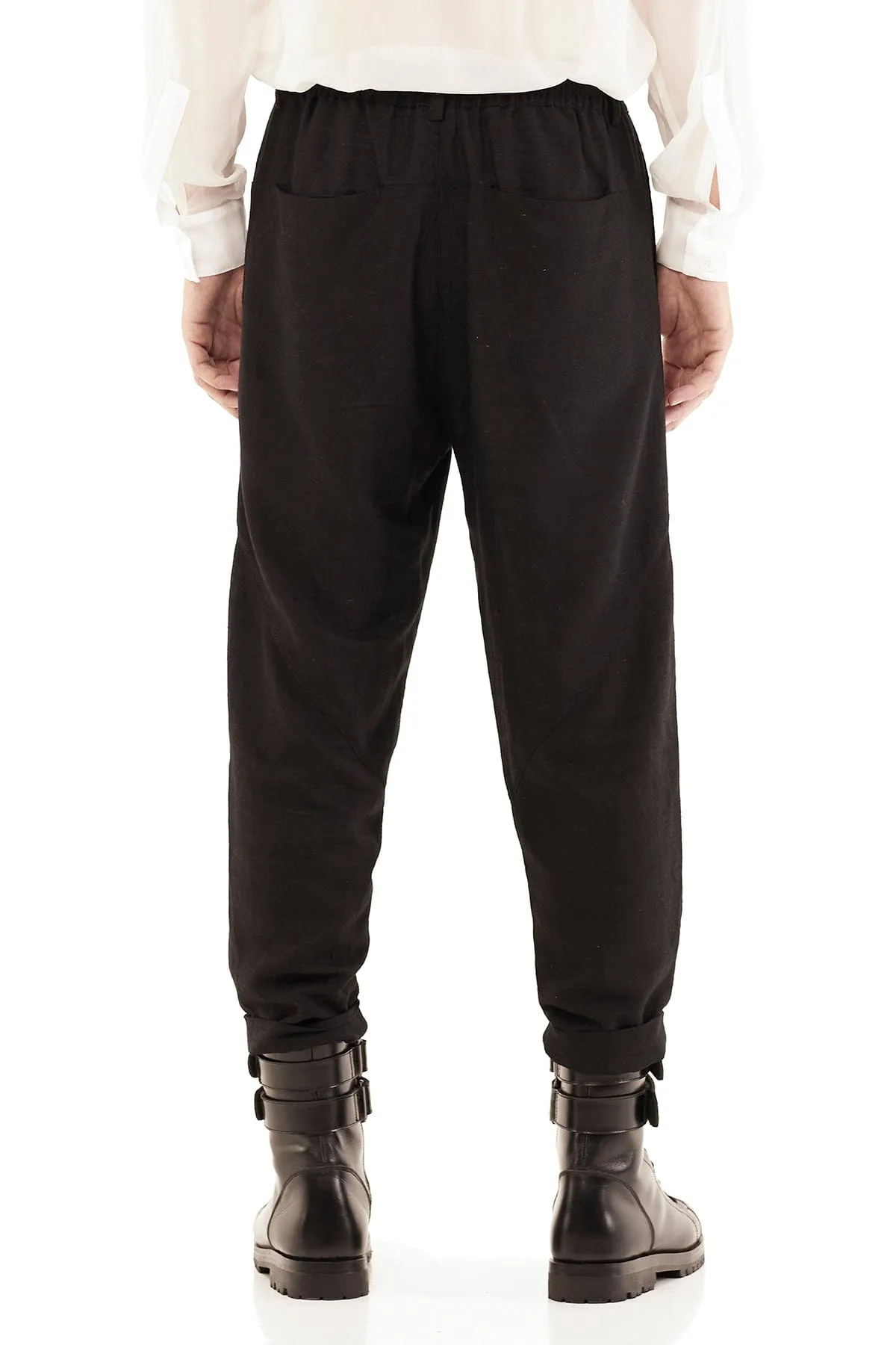 CASUAL TROUSERS IN BLACK