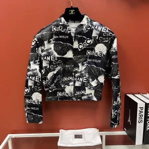 Chanel Graphic- Print Bomber Jacket