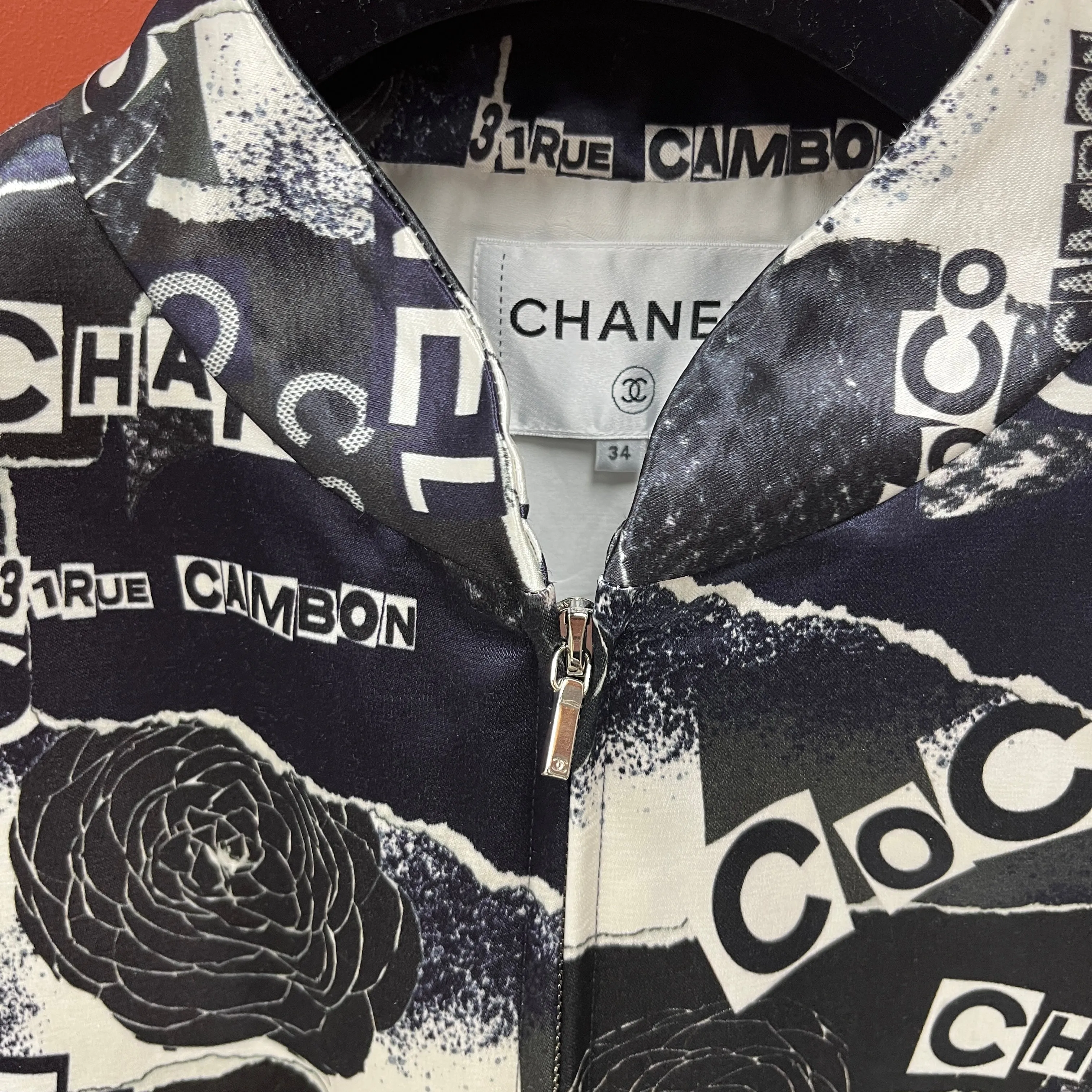 Chanel Graphic- Print Bomber Jacket