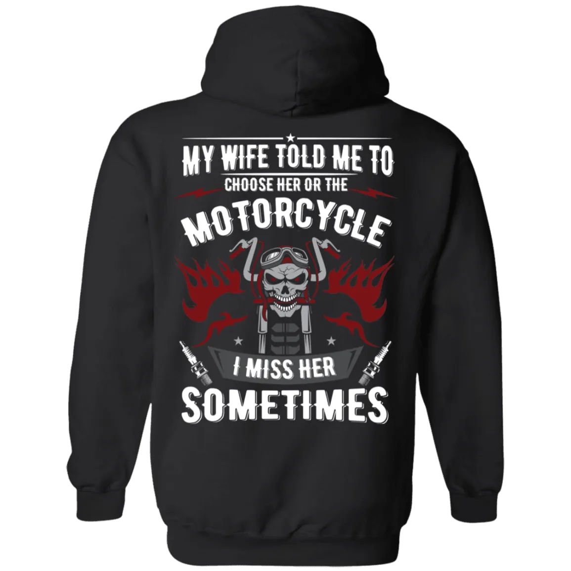 Choose Her or The Motorcycle Hoodie