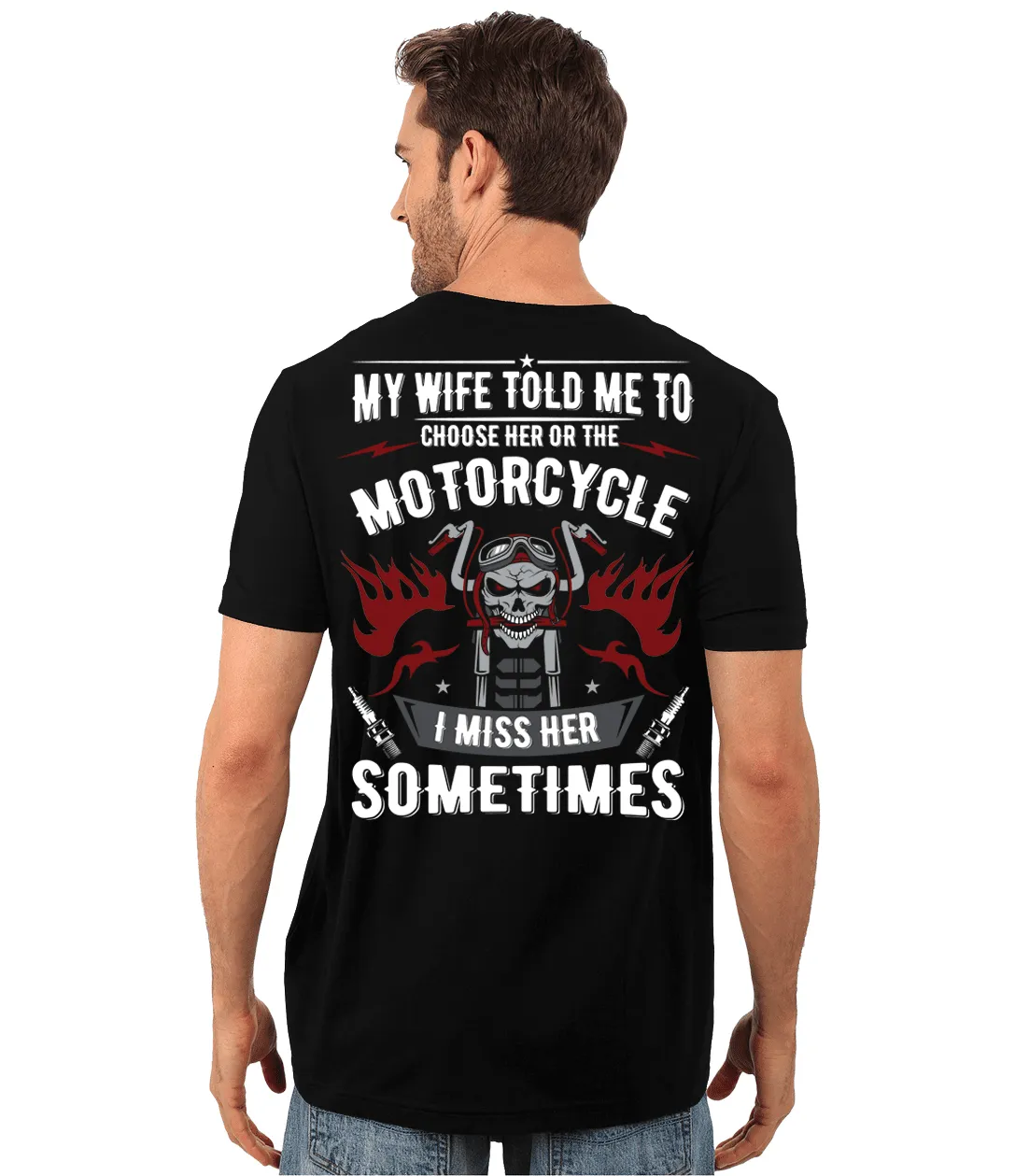 Choose Her or The Motorcycle T-Shirt