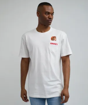 Chucky Pocket Short Sleeve Tee - White