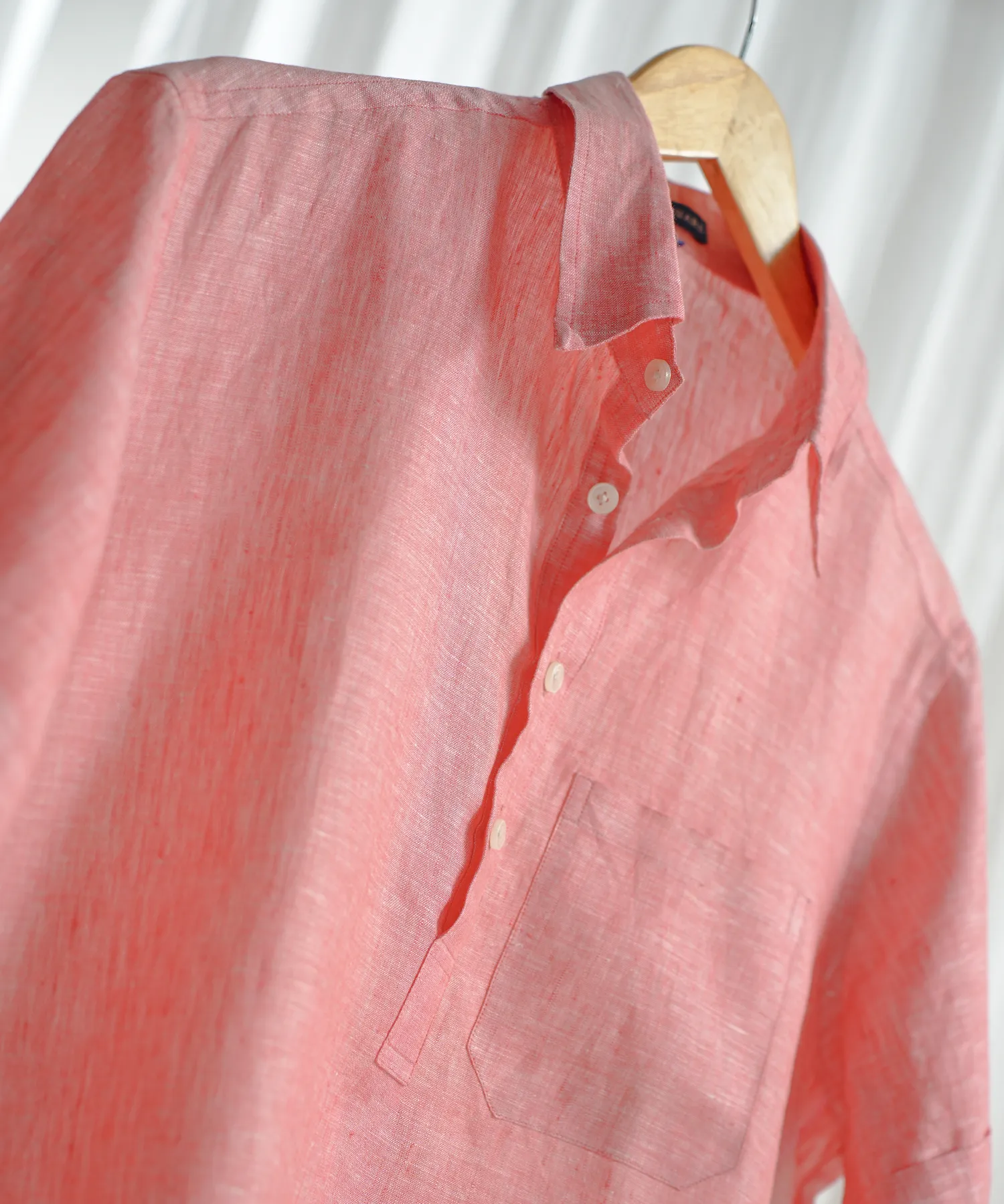 Classic Coral Pink Linen