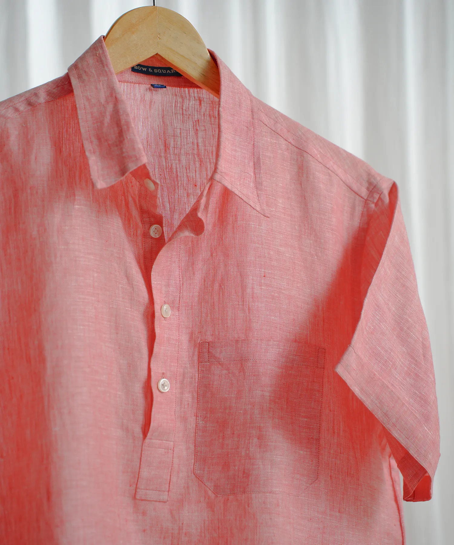 Classic Coral Pink Linen