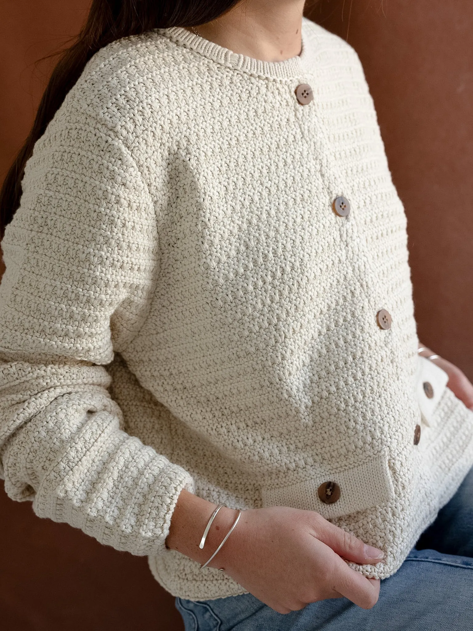 Cooper Pocket Cardigan - Oatmeal