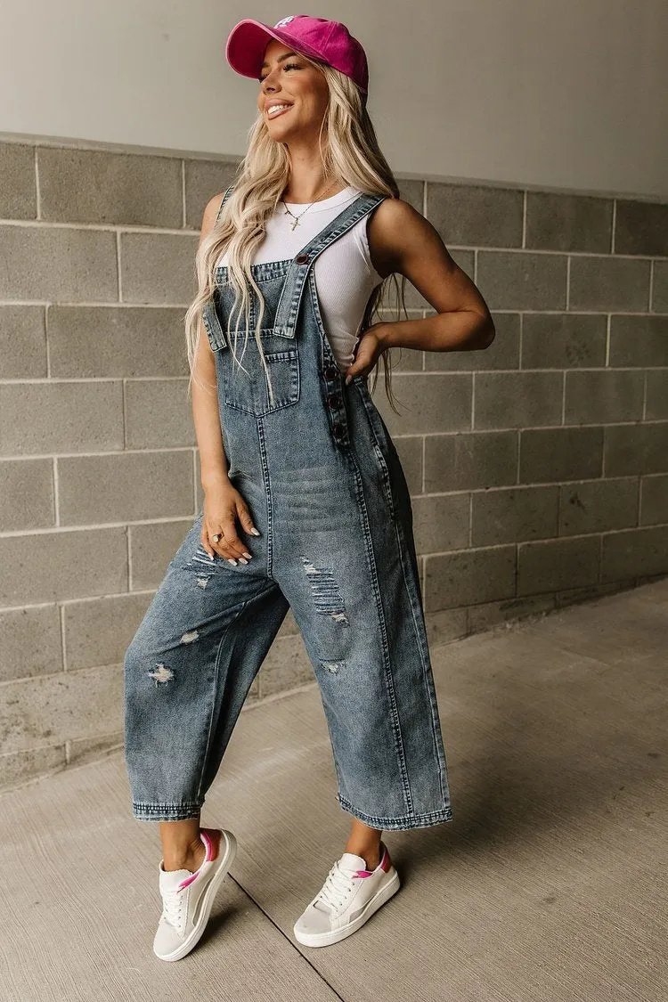 Corina Distressed Overalls