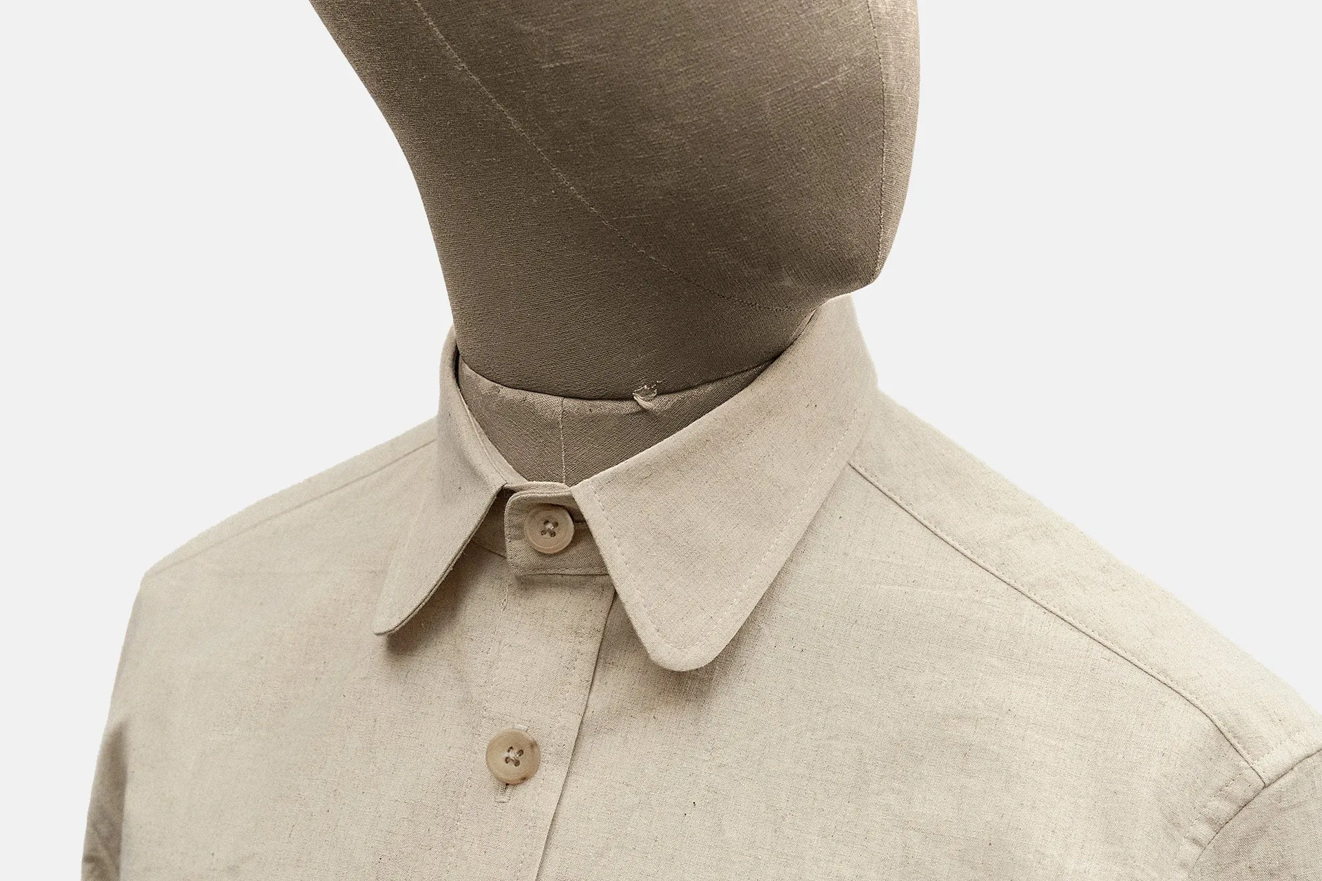 Cotton Standard Collar Shirt