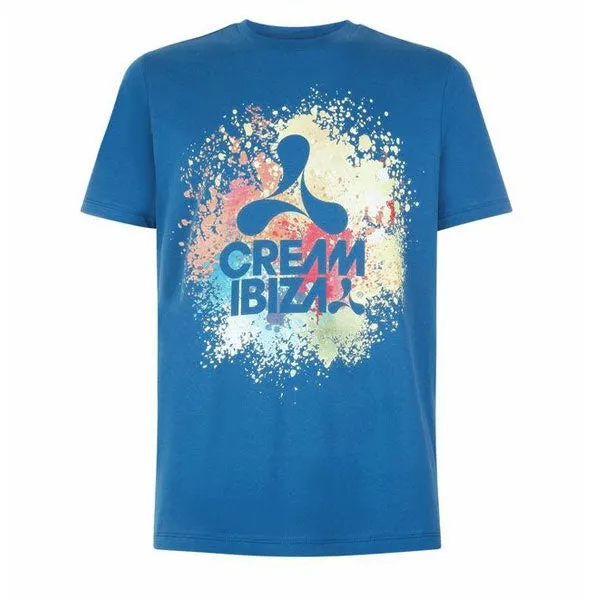 Cream Ibiza Paint Splash Men's T-shirt