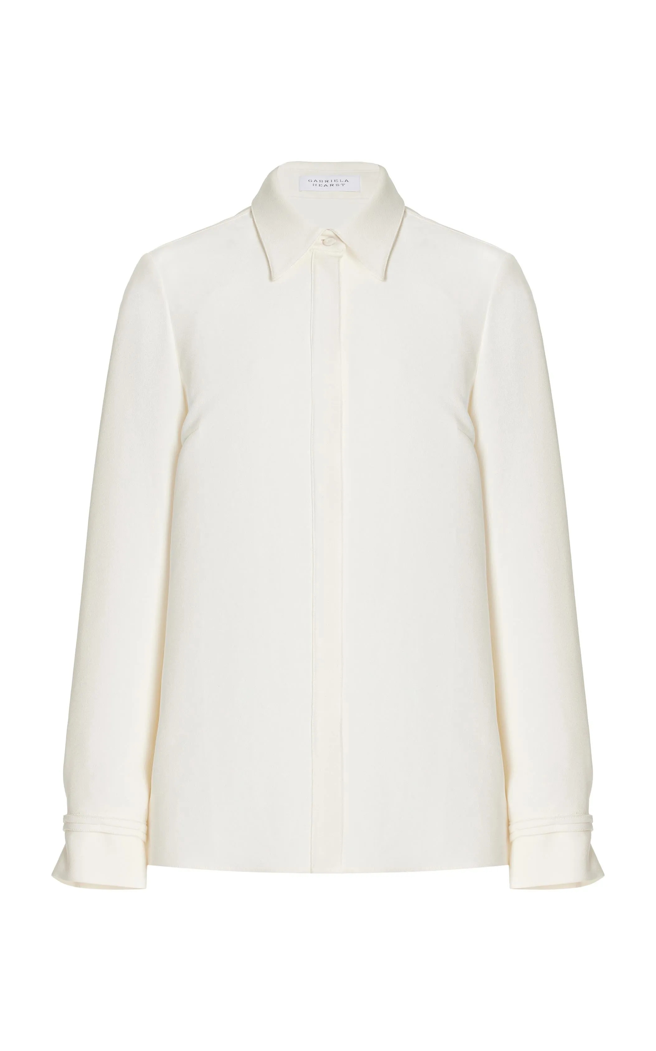 Cruz Shirt in Ivory Lightweight Cashmere