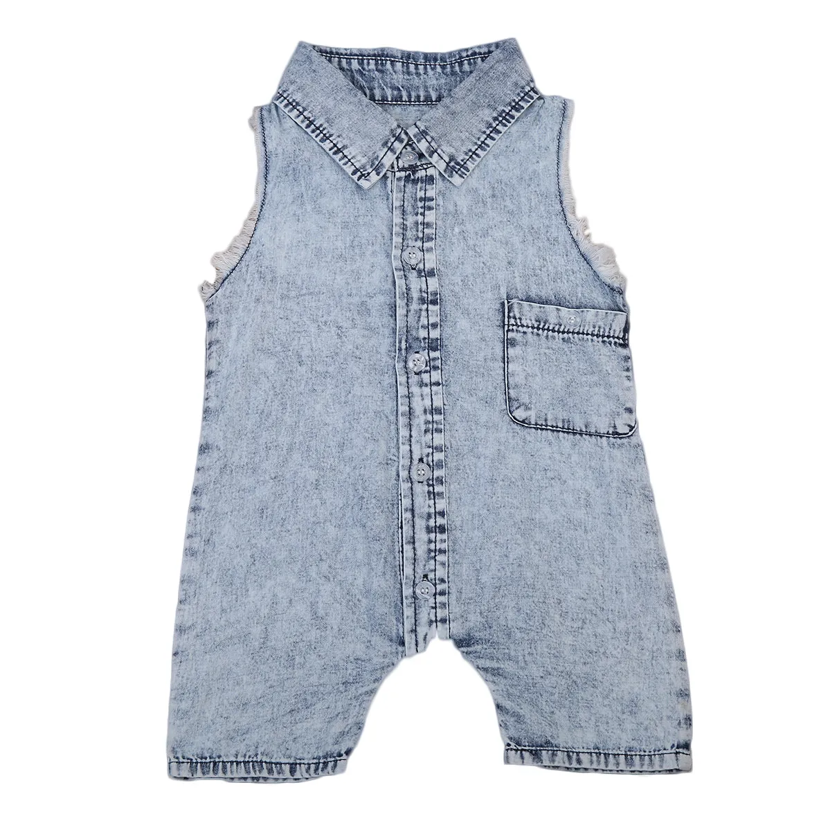 Denim Infant Baby Boys Clothes Romper Sleeveless Denim Summer Infant Boy Girl Jumpsuit Clothing Baby Outfits