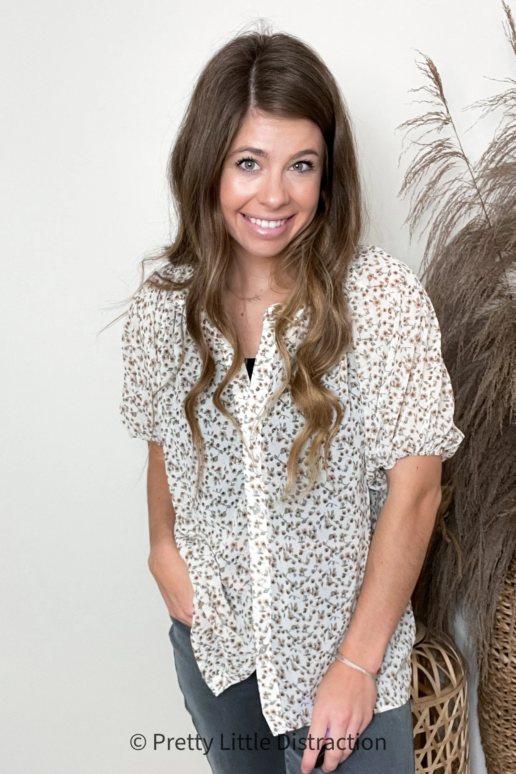 Fancy Me Floral Button Down