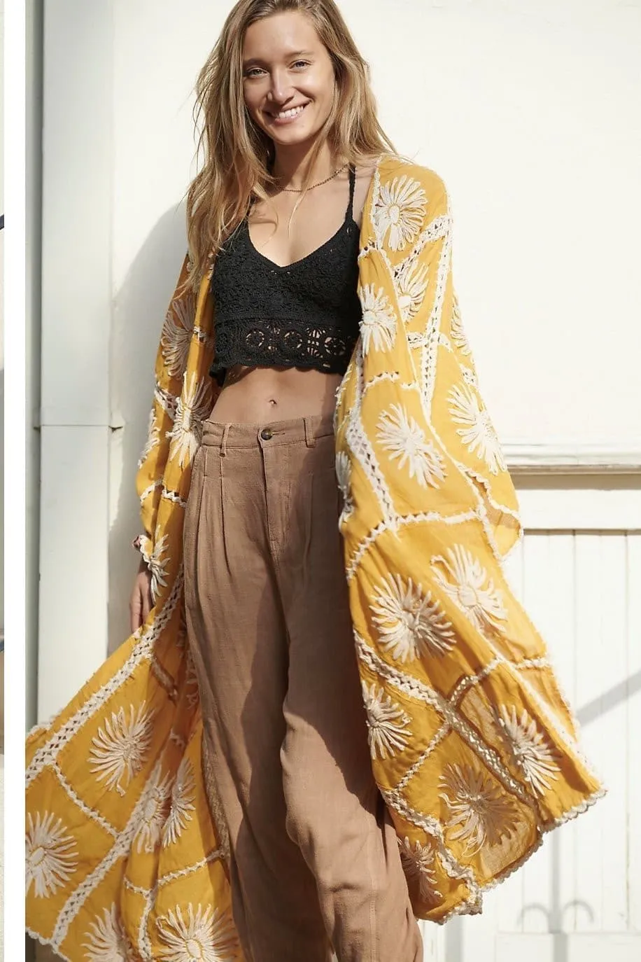 FLORA CROCHET KIMONO X FREE PEOPLE